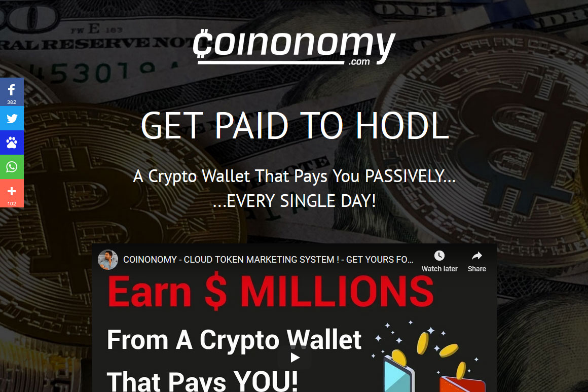 Coinonomy Website Screenshot