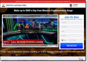 Crypto Nation Pro System Website Screenshot