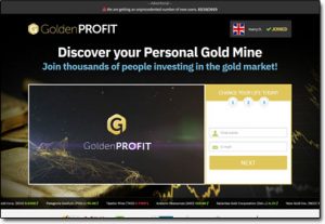 Golden Profit System Website Screenshot