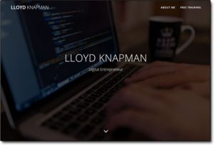 Lloyd Knapman Website Screenshot