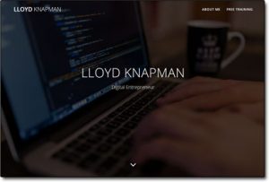 Lloyd Knapman Website Screenshot