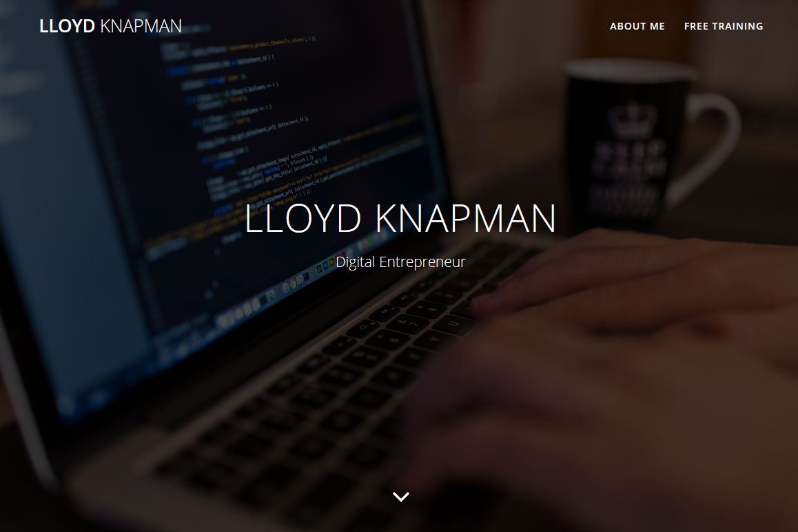 Lloyd Knapman Website Screenshot