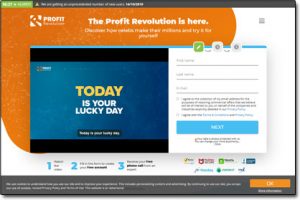 Profit Revolution System Website Screenshot