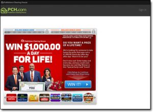 Publishers Clearing House Website Screenshot