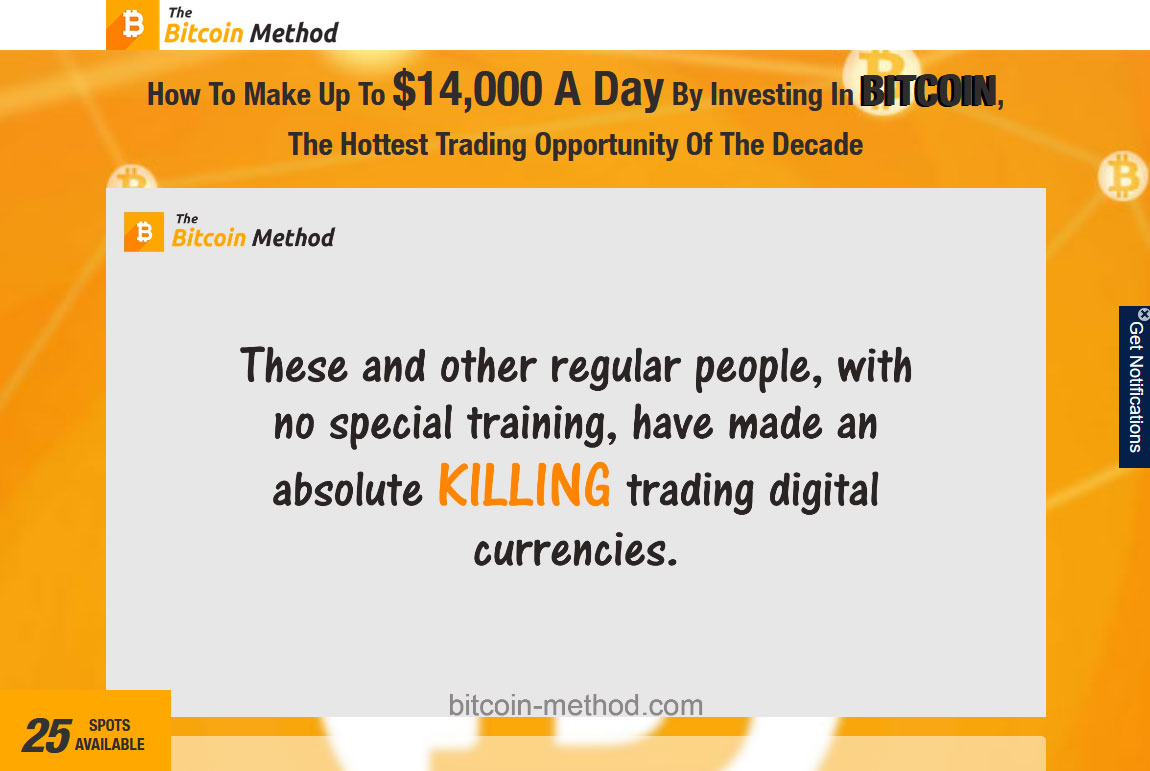 The Bitcoin Method Website Screenshot