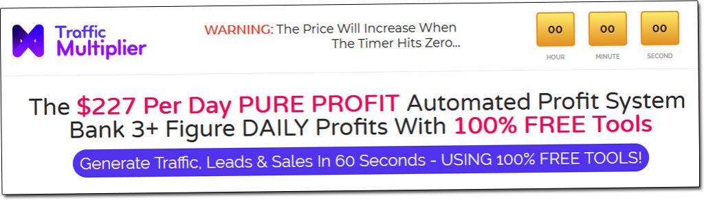 Claims Made By Traffic Multiplier Pro