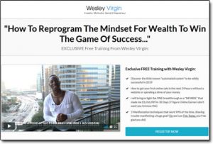 Wesley Virgin Overnight Millionaire Website Screenshot