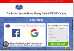 Ad Flippers Bot System Website Screenshot