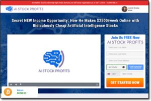 AI Stock Profits System Website Screenshot