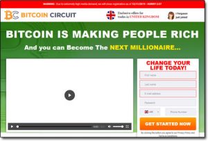 Bitcoin Circuit App Website Screenshot