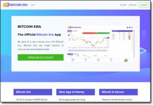 Bitcoin Era App Website Screenshot