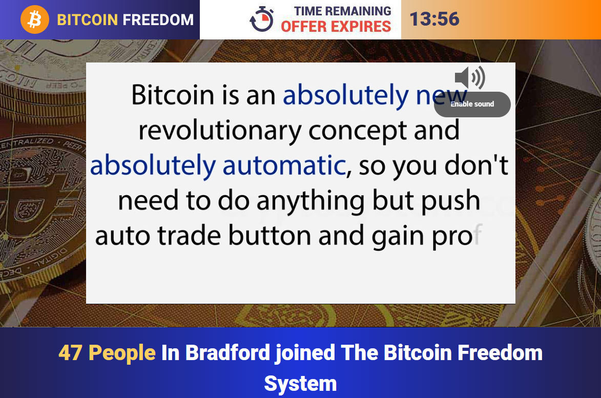 Bitcoin Freedom System Website Screenshot