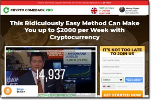 Crypto Comeback Pro Website Screenshot