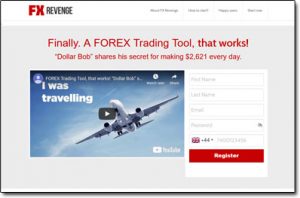 FX Revenge Trading System Website Screenshot