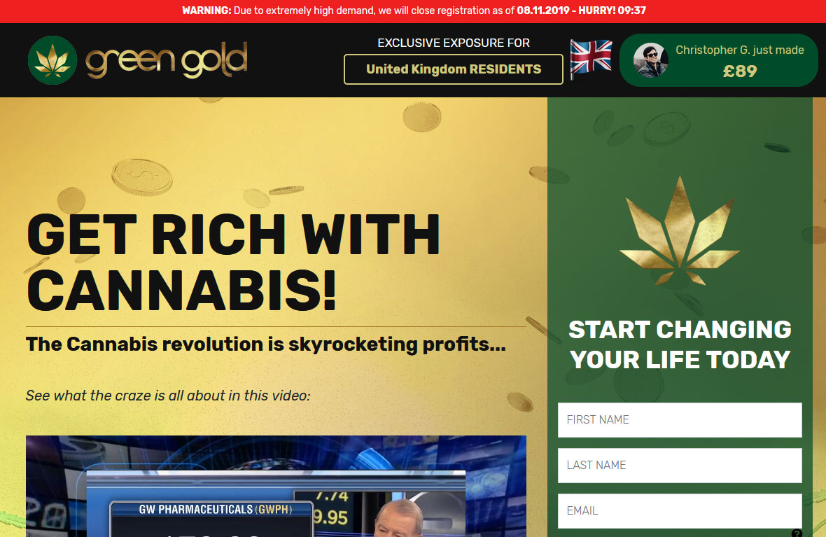 Green Gold System Website Screenshot