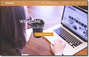 Hiresine Website Screenshot