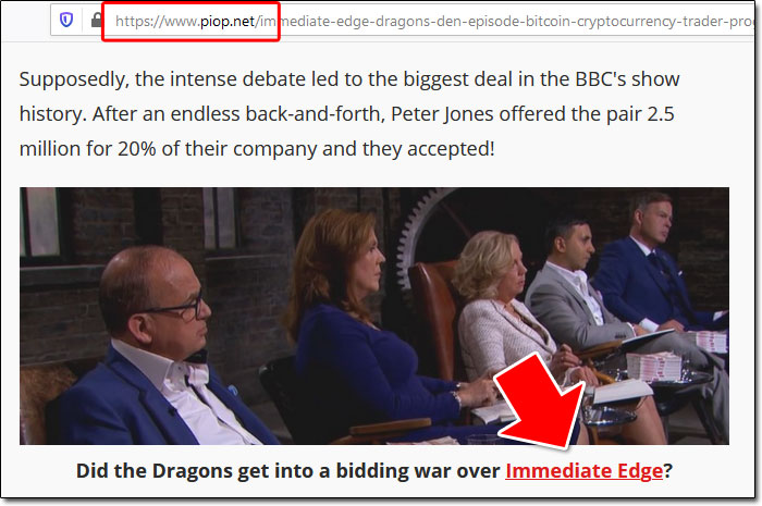 Immediate Edge Dragons' Den Feature