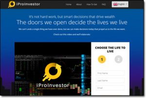 iProInvestor System Website Screenshot