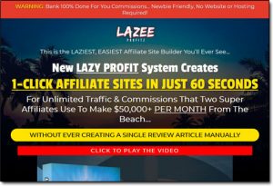 Lazee Profitz System Website Screenshot