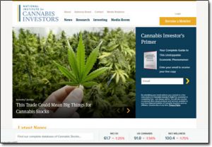 National Institute For Cannabis Investors Website Screenshot