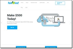 PaidLeaf Website Screenshot