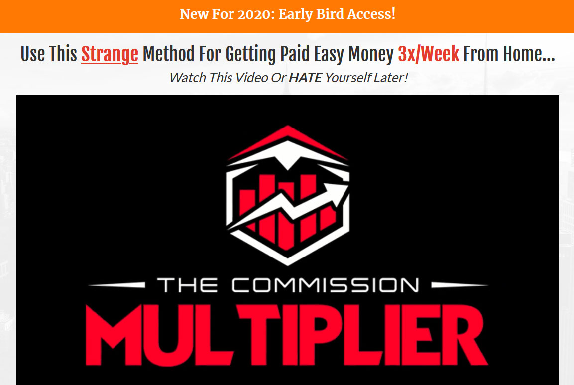 The Commission Multiplier System Website Screenshot