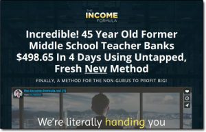 The Income Formula Website Screenshot