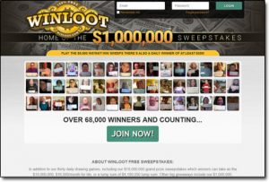 WinLoot Website Screenshot