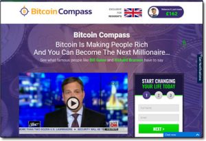 Bitcoin Compass App Website Screenshot