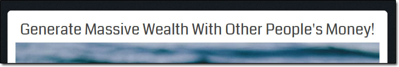 OPM Wealth Income Claim