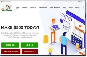 CashChase Website Screenshot