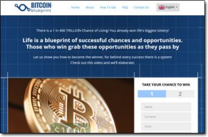 Bitcoin Blueprint Software Website Screenshot