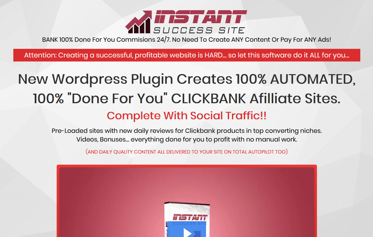 Instant Success Site Website Screenshot