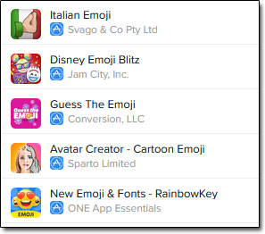 Popular Emoji Apps