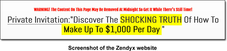 Zendyx Income Claim