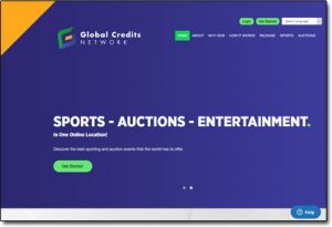 Global Credits Network Website Screenshot