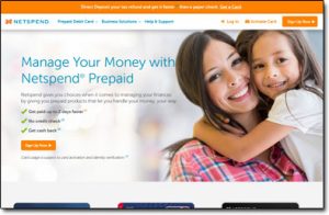 Netspend Website Screenshot