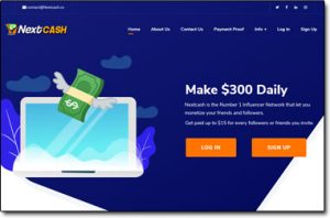 NextCash Website Screenshot