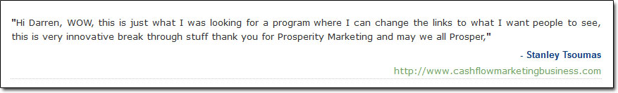 Prosperity Marketing System Testimonial 2