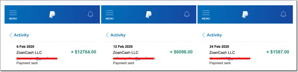 ZoanCash Payment Proof