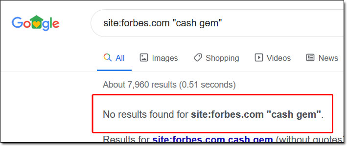 Cash Gem Forbes Search