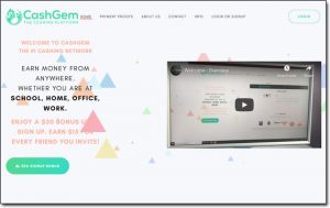 CashGem Website Screenshot