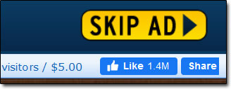 URL Shortener Skip Ad Button