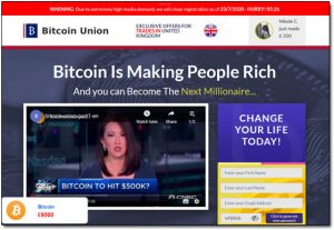 Bitcoin Union Website Screenshot