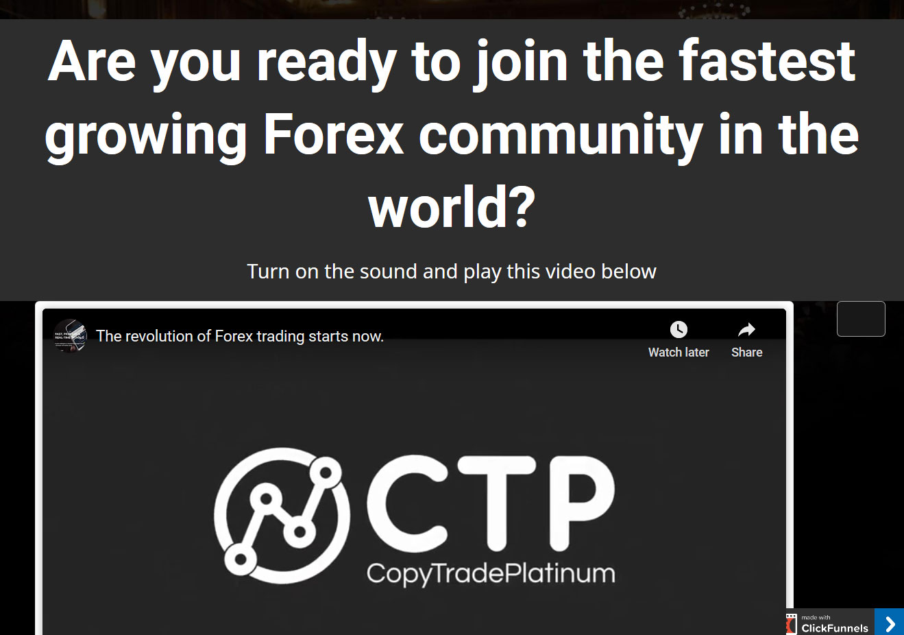 Copy Trade Profit FX Website Screenshot