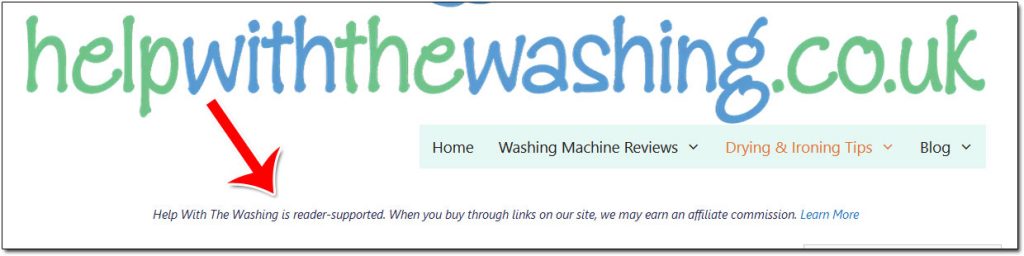 Help With The Washing Affiliate Disclaimer