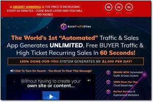 Auto Profit Sites Website Screenshot