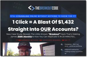 The Breakout Code Website Screenshot