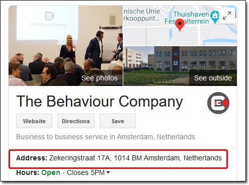 The Behaviour Company Address