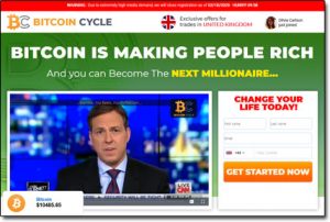 Bitcoin Cycle Website Screenshot